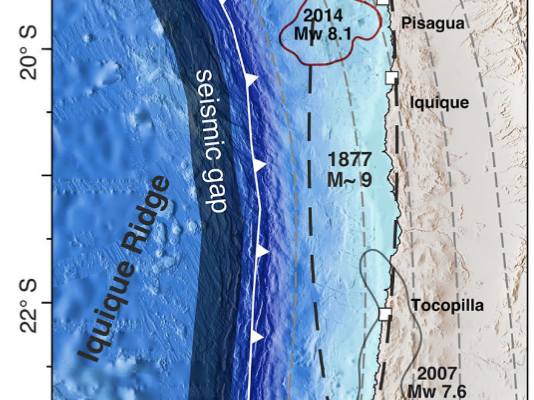 Relationship Between Subduction Erosion and the Up-Dip Limit of the 2014 Mw 8.1 Iquique Earthquake