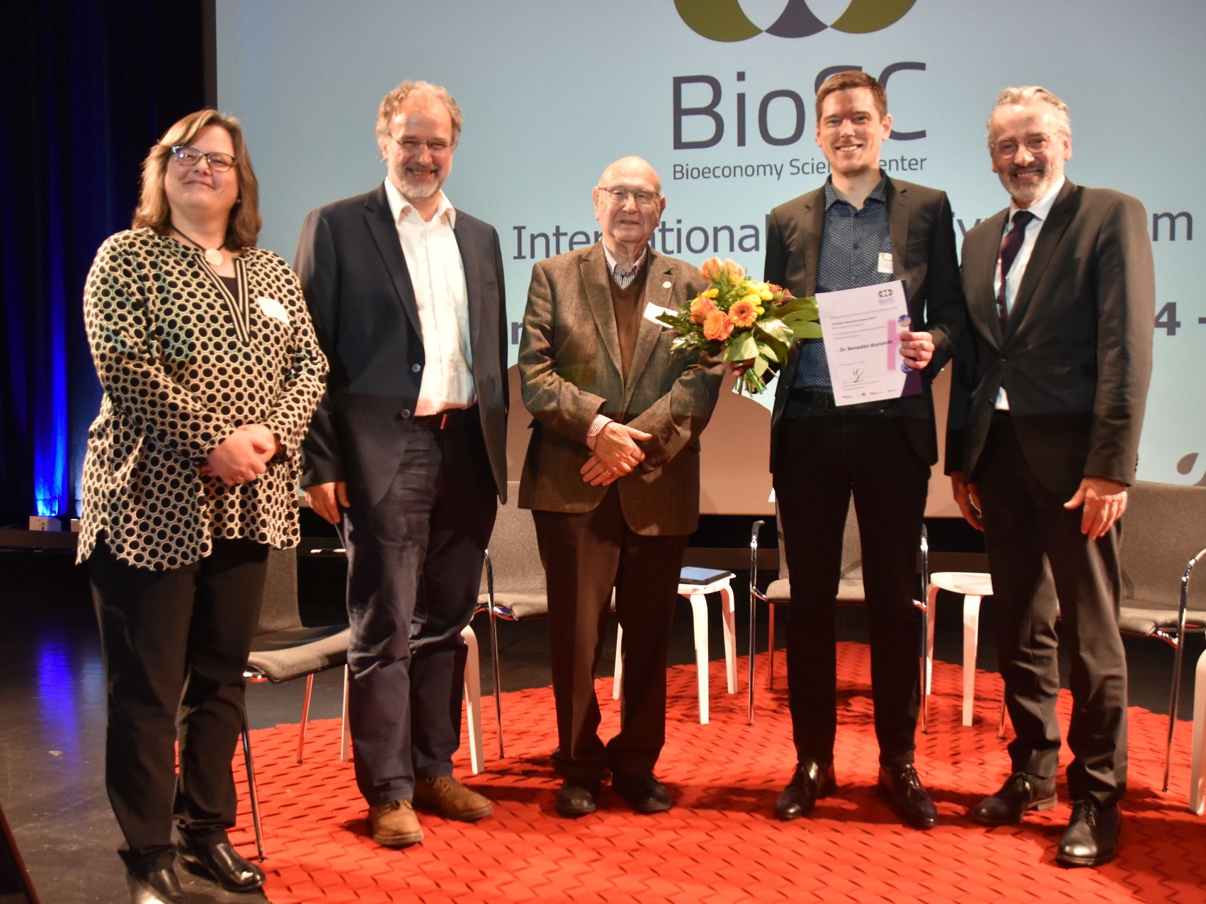 Christian Patermann Award for Benedikt Wynands on the 8th International BioSC Symposium