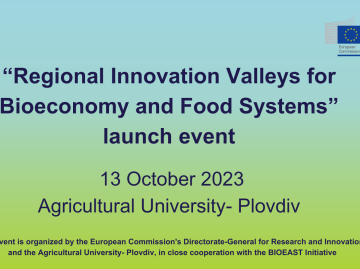 FZJ-IBG-2 wird auf der Auftaktveranstaltung der Europäischen Kommission zum Thema "Regionale Innovationstäler für Bioökonomie und Lebensmittelsysteme" vertreten sein