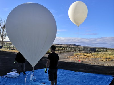 Jülich weather balloons over South Africa