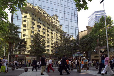 Street scene in Santiago de Chile